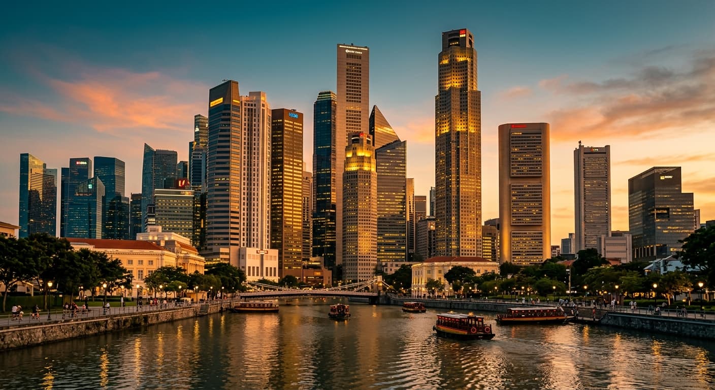 Singapore financial district